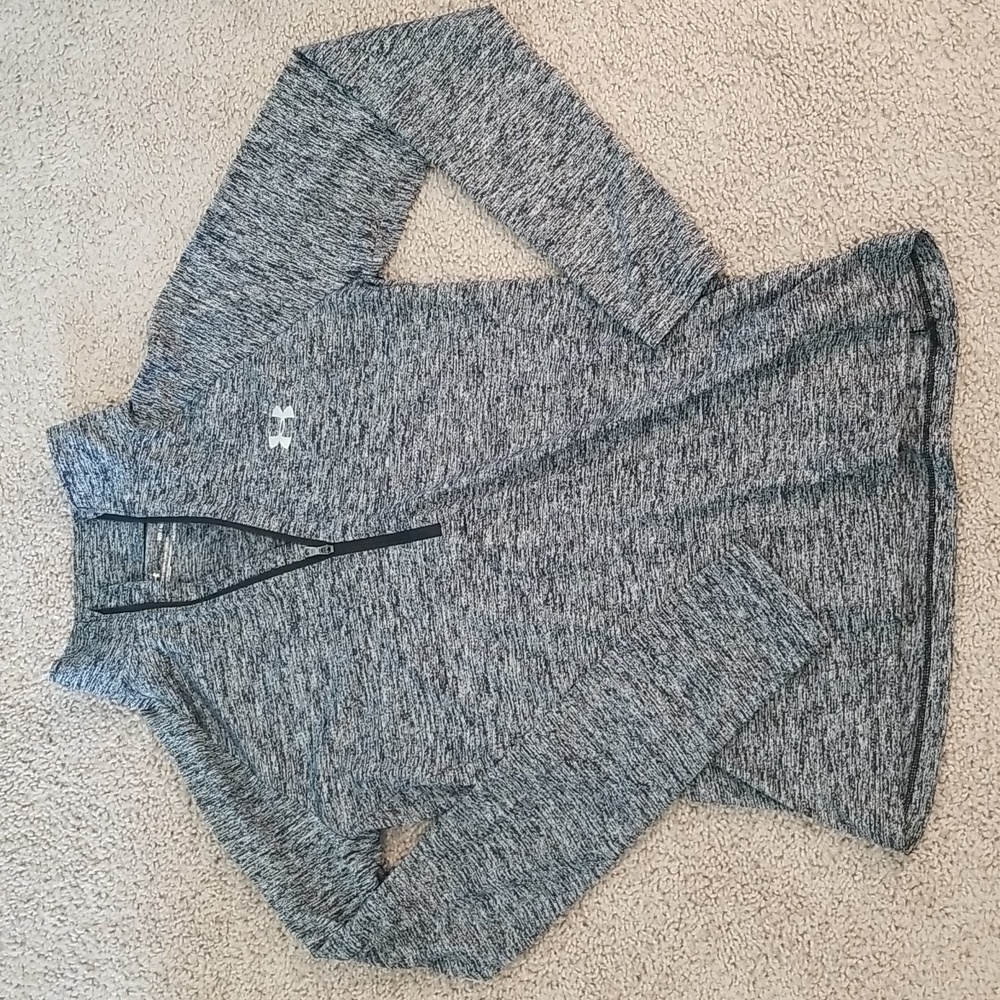 Under Armour 3/4 Zip Medium Heatgear Long Sleeve Top Final Price